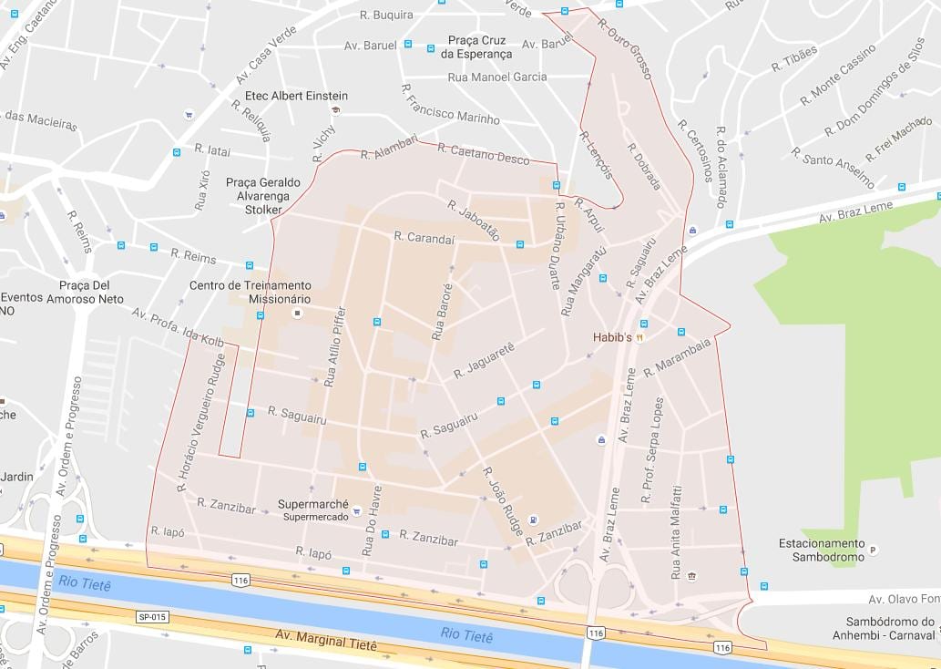 Mapa Casa Verde São Paulo