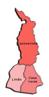 Mapa Casa Verde sub-prefektura