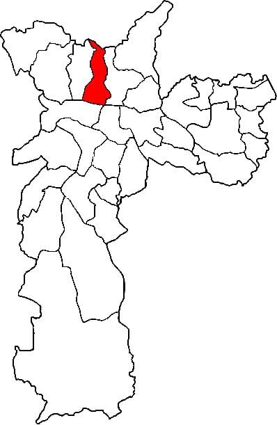 Mapa Casa Verde sub-prefektura São Paulo