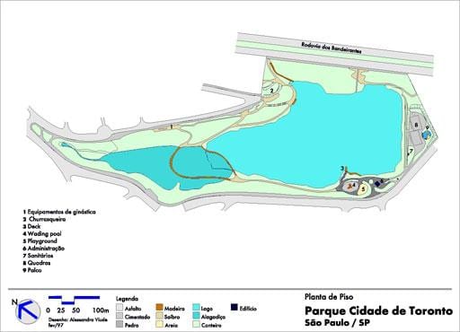 Mapa Cidade dělat Toronto park