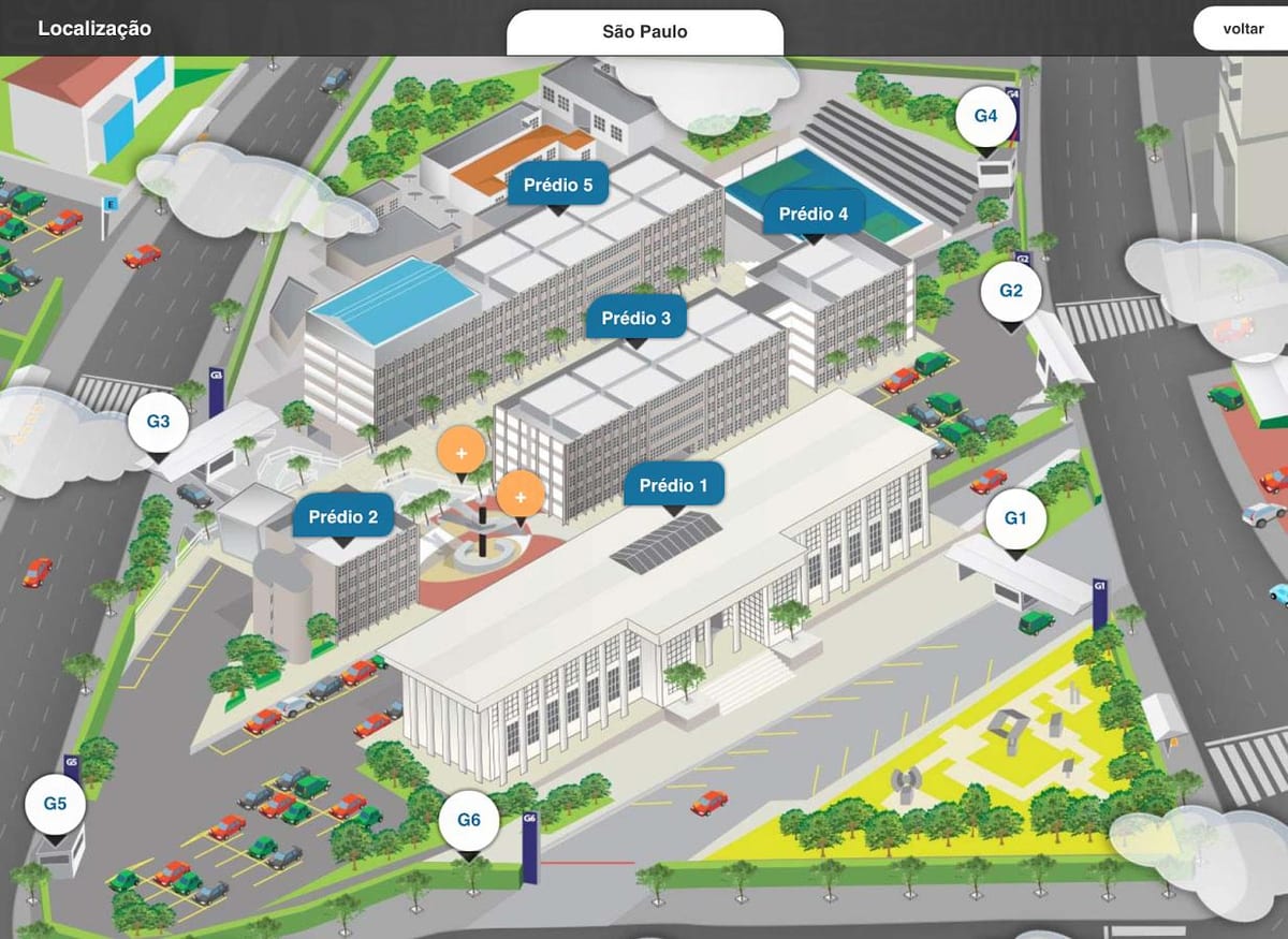 Mapa fondation Armando Alvares Penteado - FAAP