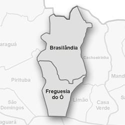 Mapa Freguesia dělat ¢ sub-prefektura