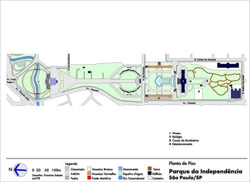 Mapa Independência, São Paulo Park