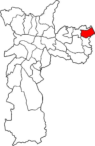 Mapa Itaim Paulista - Vila Curuçá sub-prefektura São Paulo