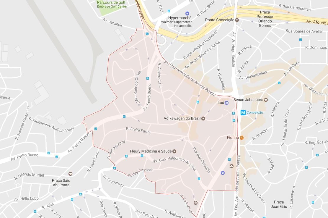 Mapa Jabaquara São Paulo