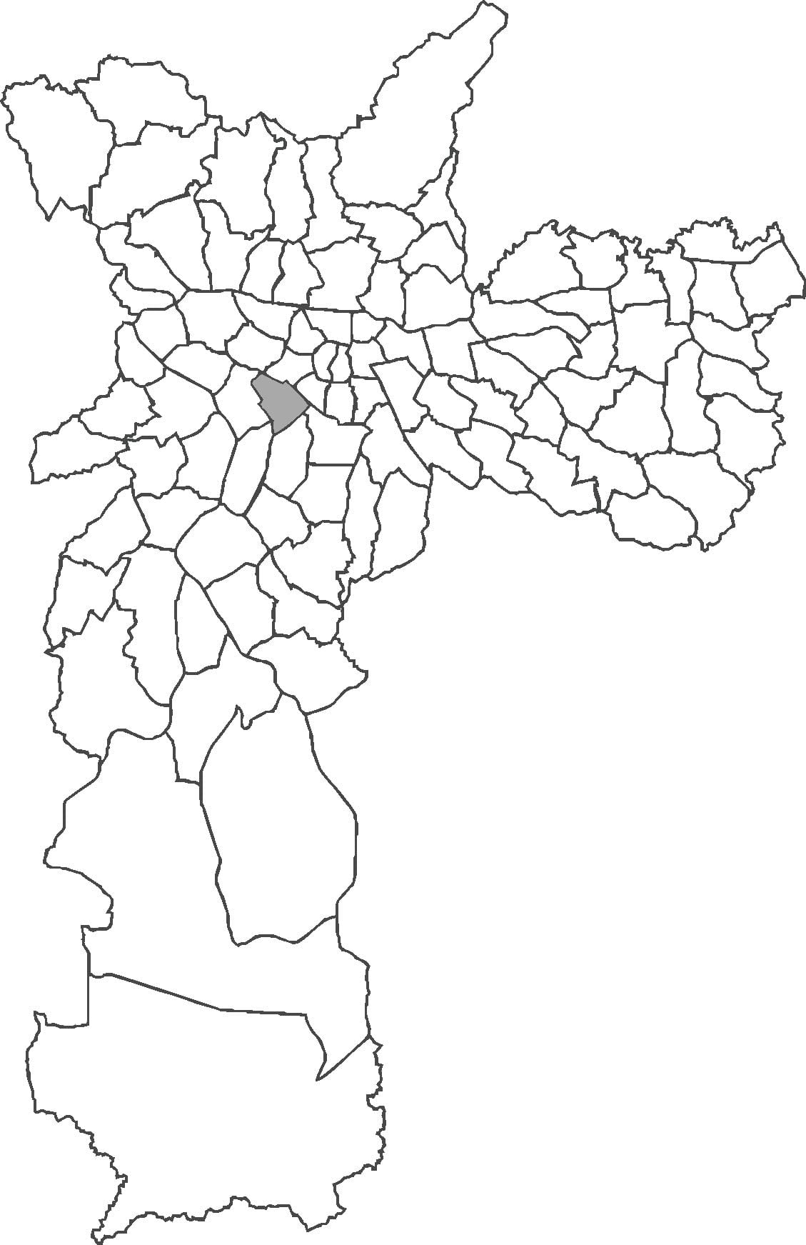 Mapa čtvrti Jardim Paulista