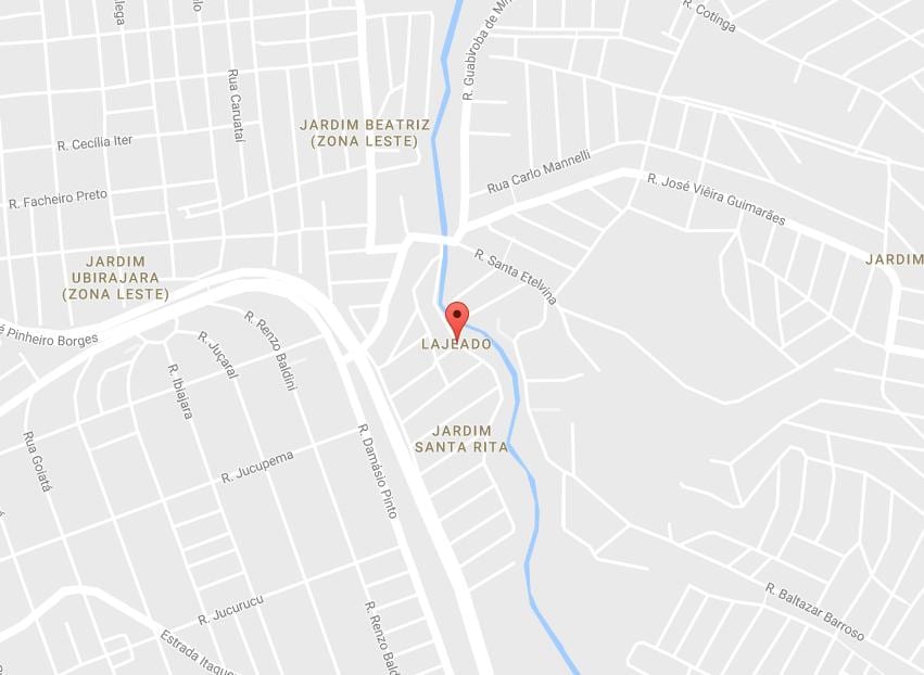 Mapa Lajeado São Paulo