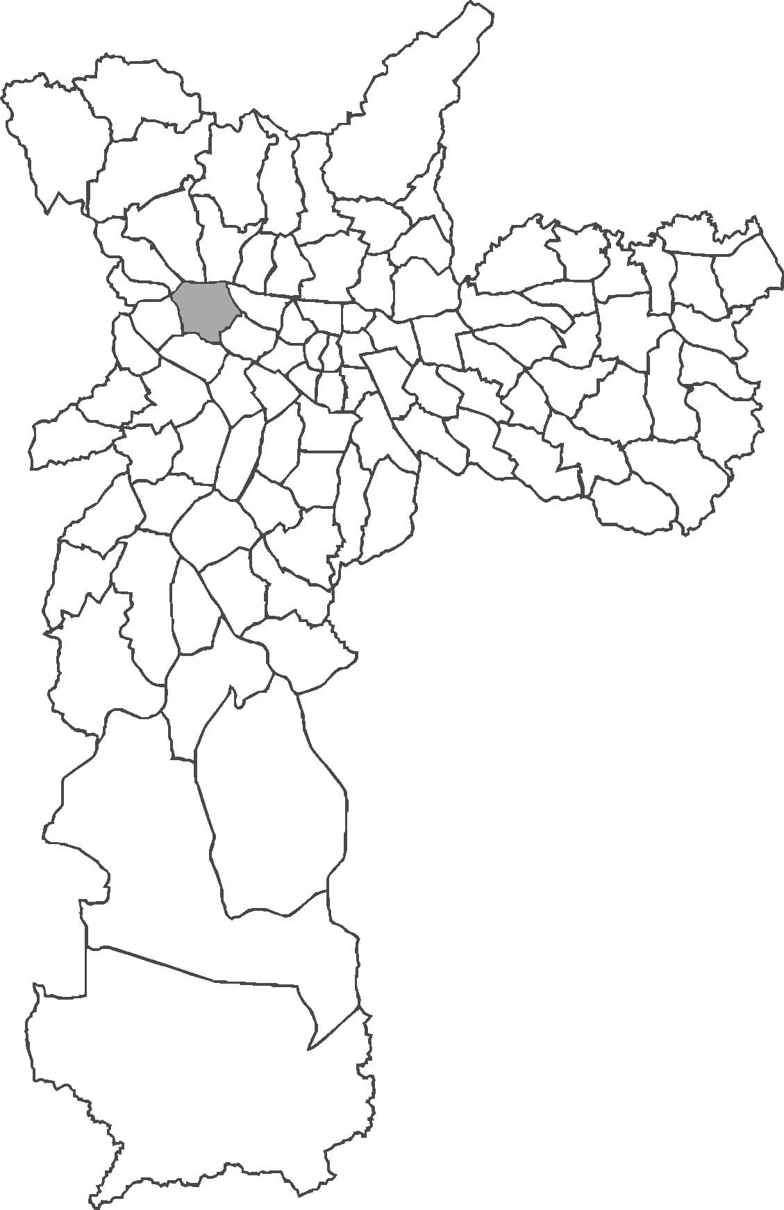 Mapa Lapa district