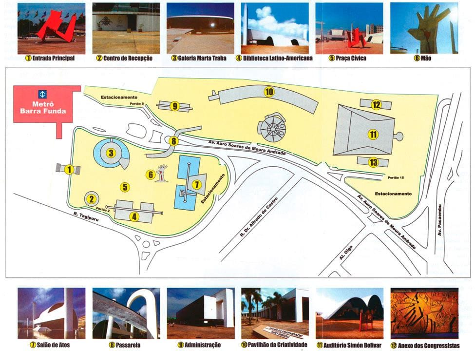 Mapa latinské Ameriky memorial