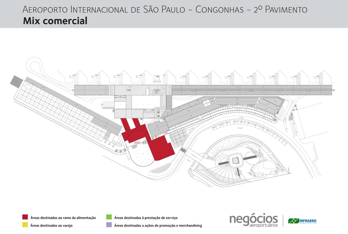 Mapa letiště Congonhas - Floor 2
