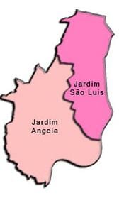 Mapa M'Boi Mirim sub-prefektura