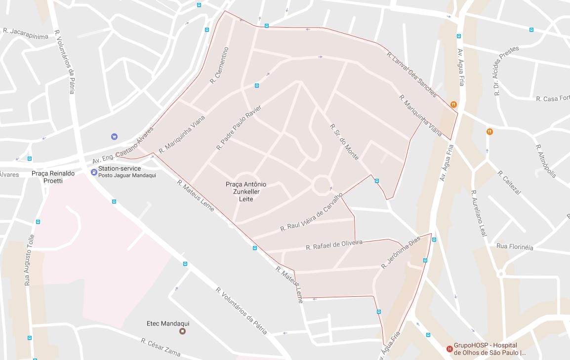 Mapa Mandaqui, São Paulo