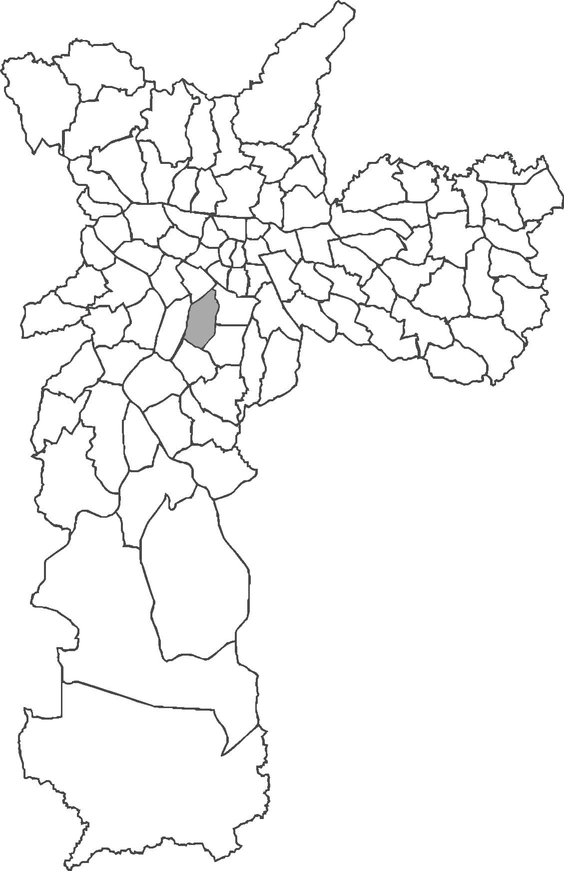 Mapa čtvrti Moema