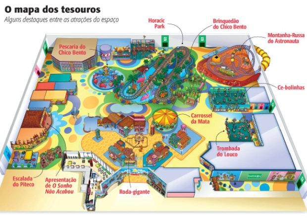 Mapa Monica v São Paulo park