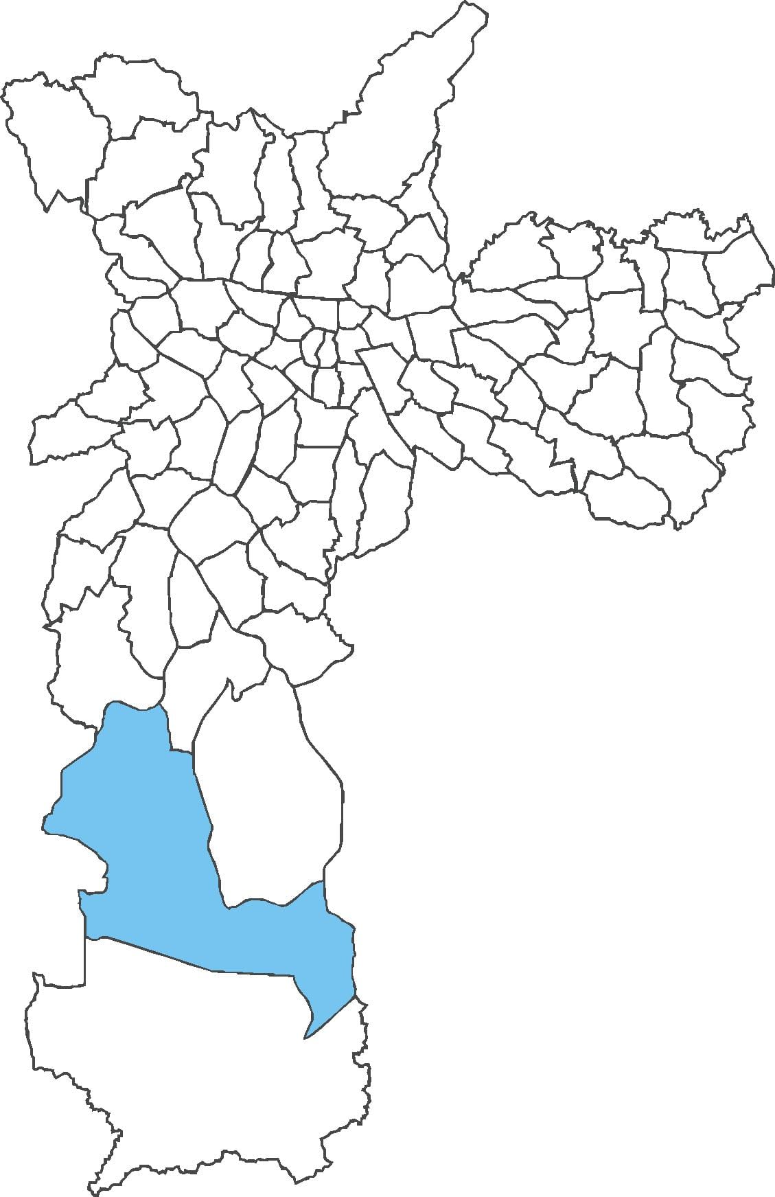 Mapa Parelheiros okres
