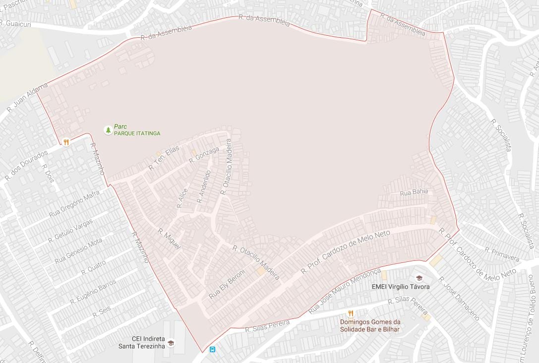 Mapa Pedreira São Paulo