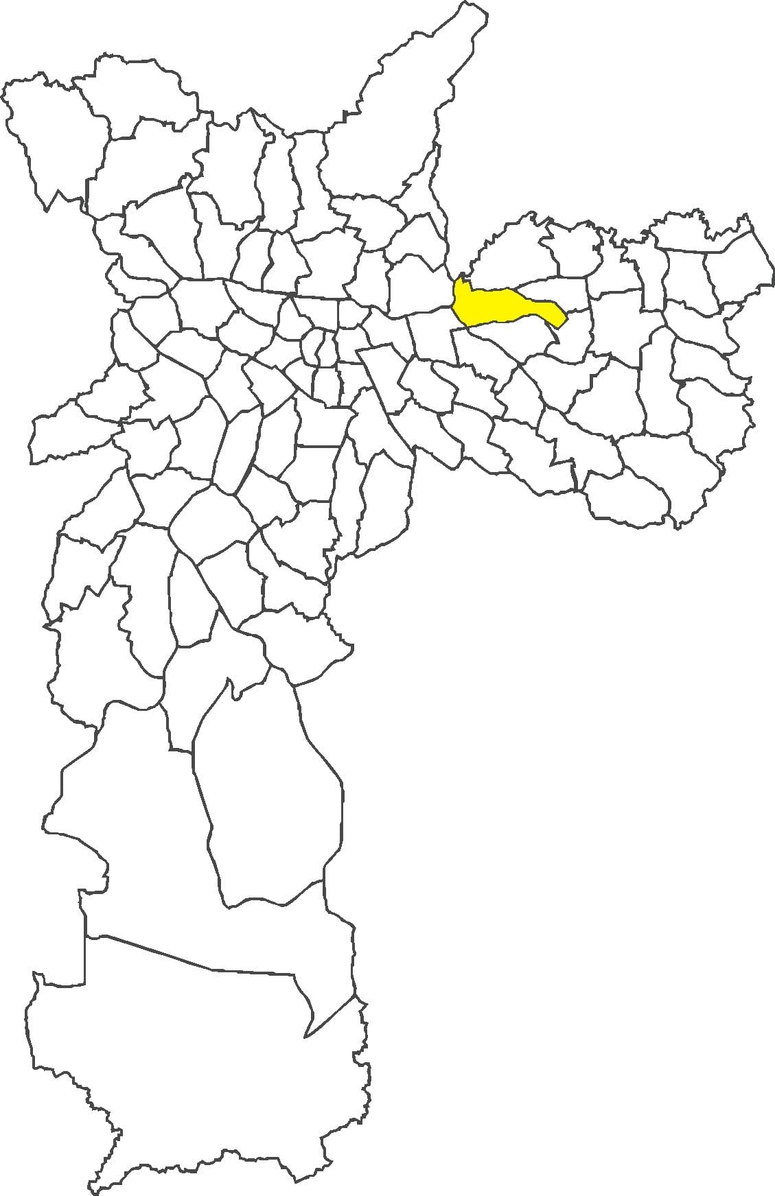 Mapa Penha okres