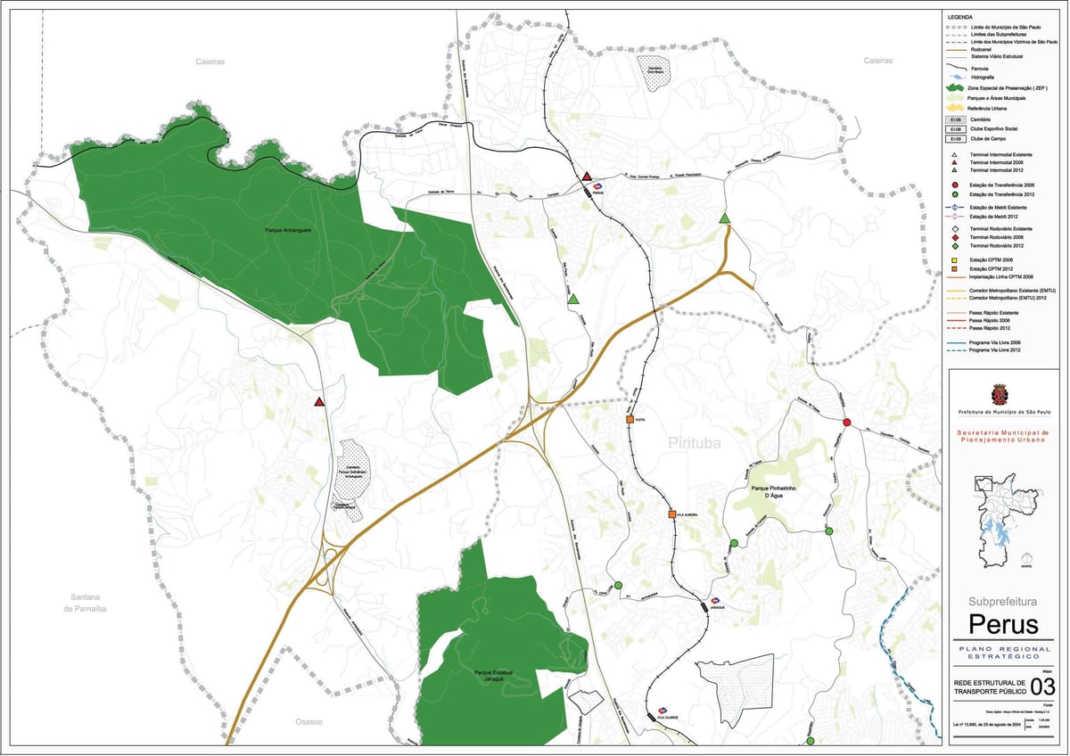Mapa Peru São Paulo - Veřejné dopravě