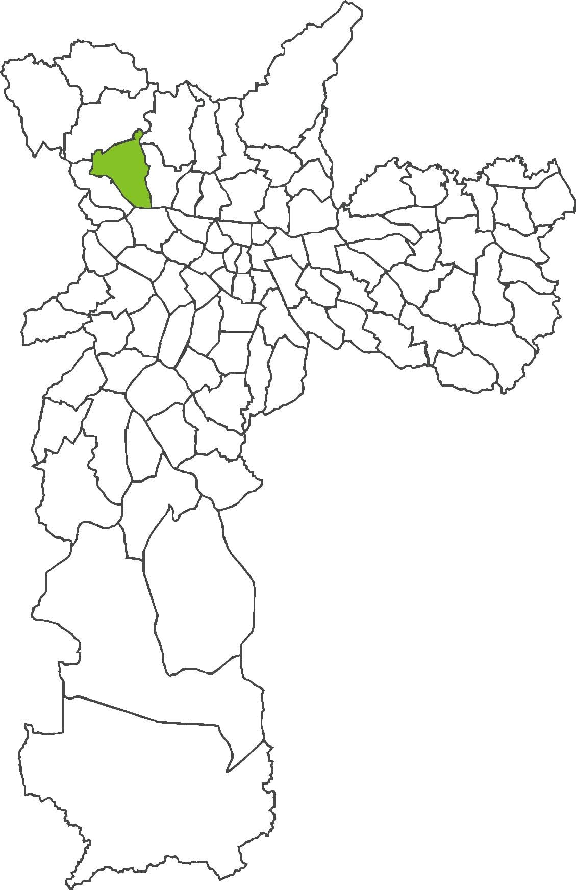 Mapa okres Pirituba