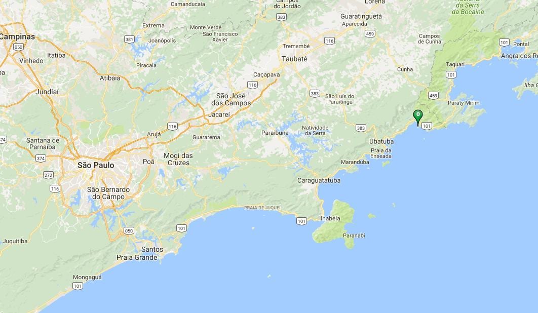Mapa pláž Almada
