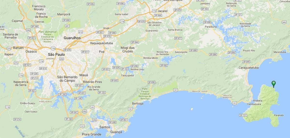 Mapa pláž Fome