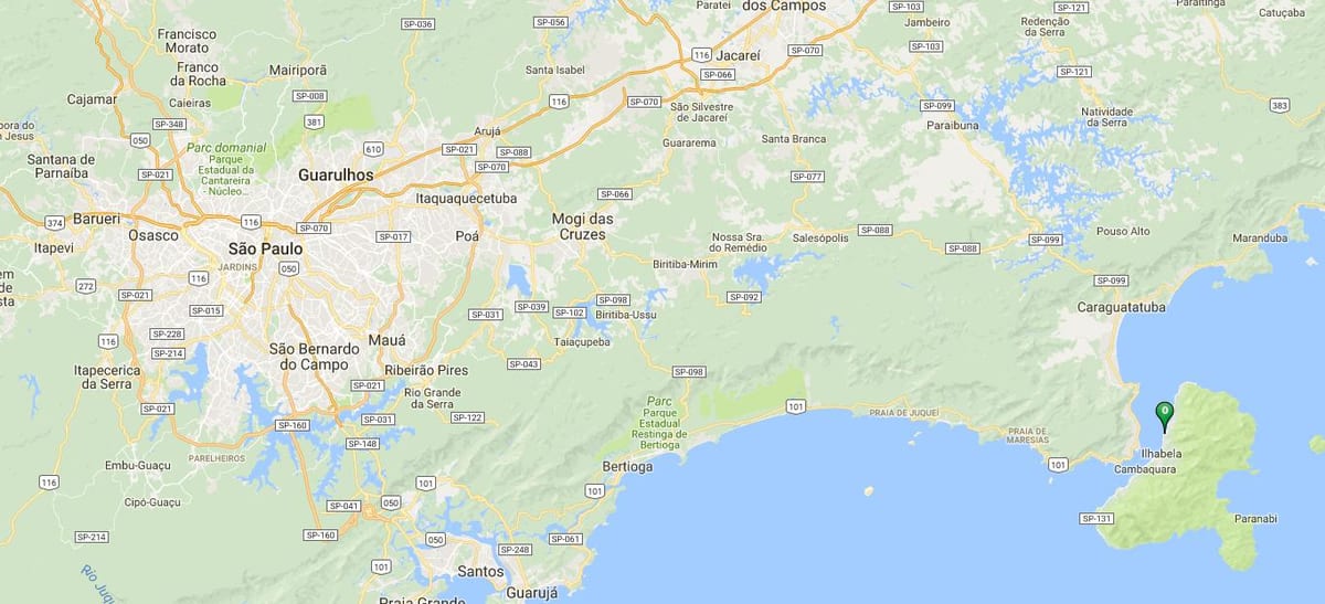 Mapa pláži Pequeá