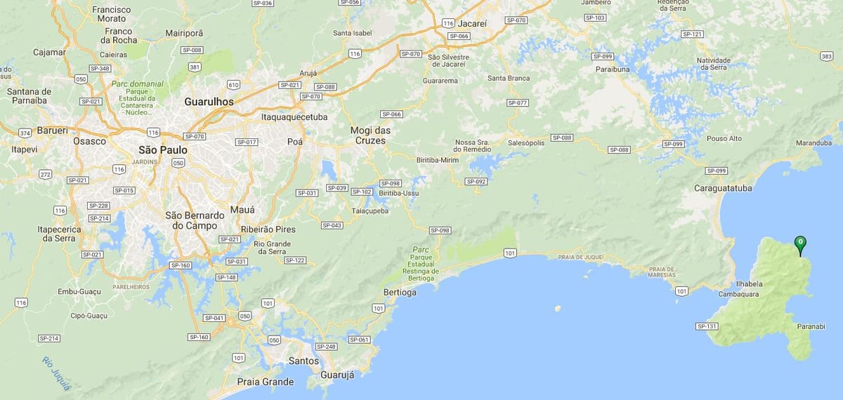 Mapa pláž Poço