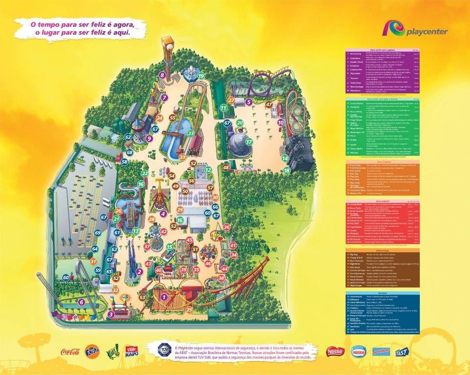 Mapa PlayCenter v São Paulo