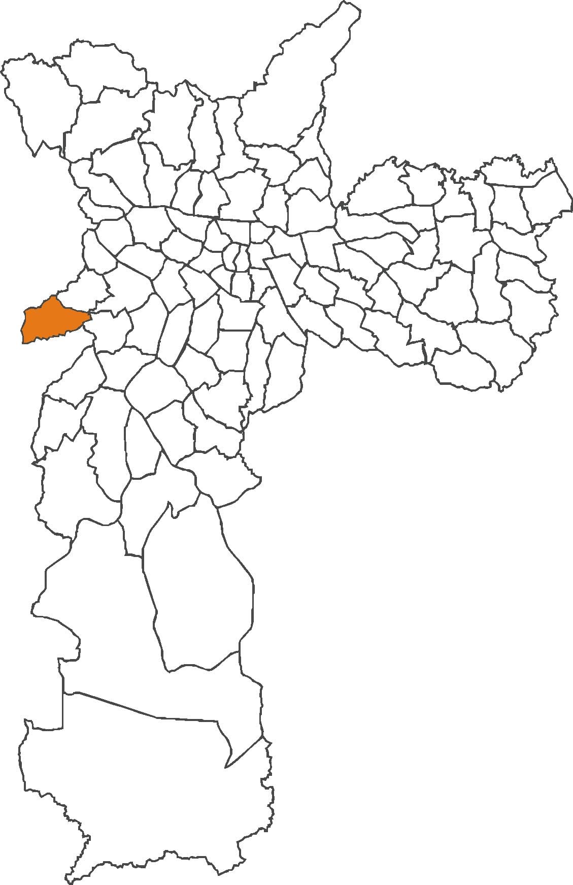 Mapa Raposo Tavares okres