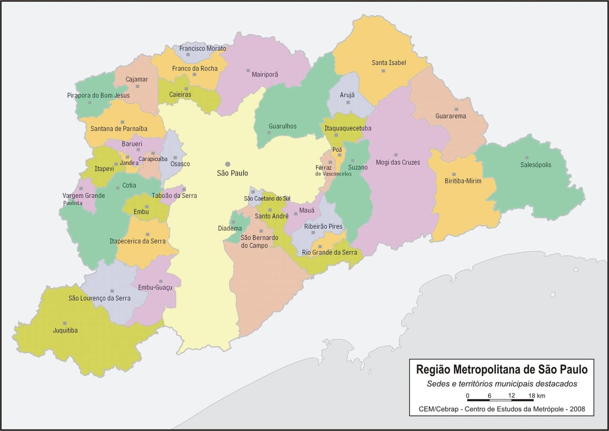 Mapa RMSP