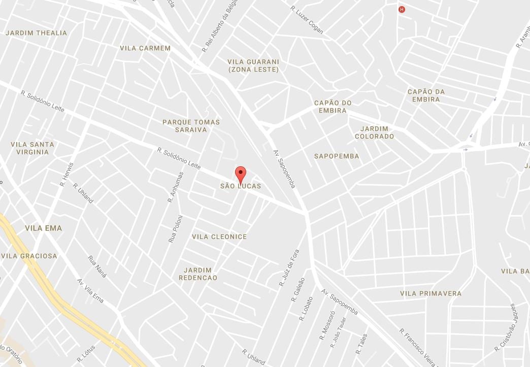 Mapa São Lucas São Paulo