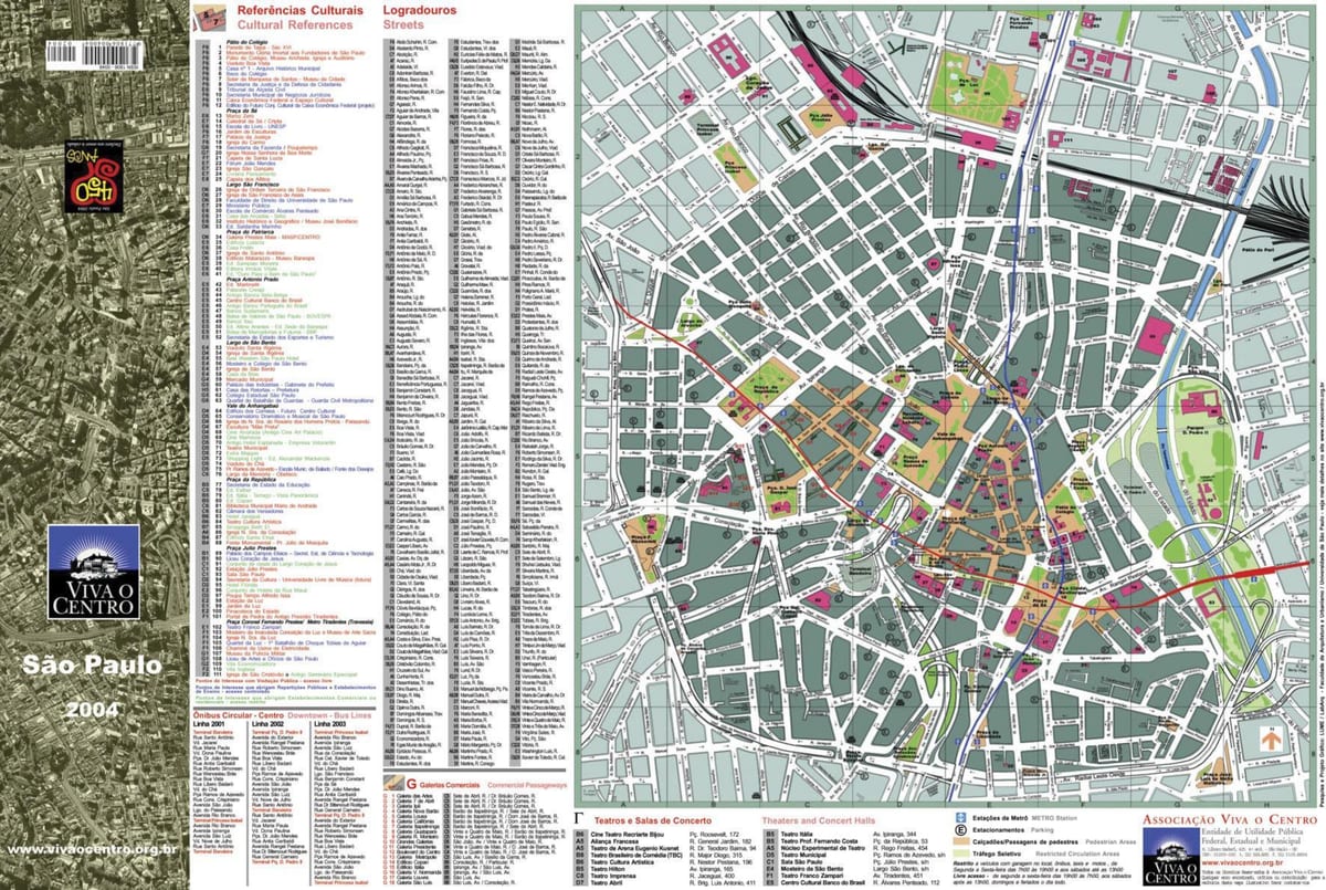 Mapa São Paulo do centra