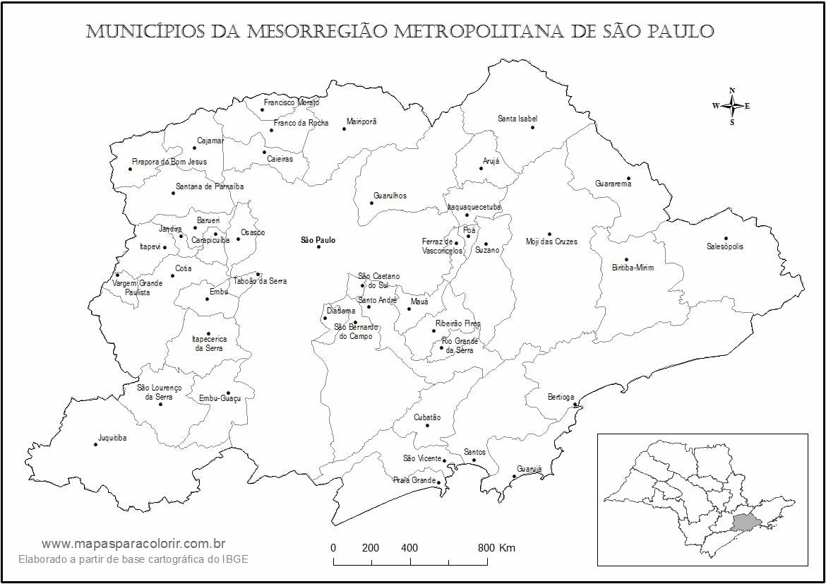 Mapa São Paulo panna