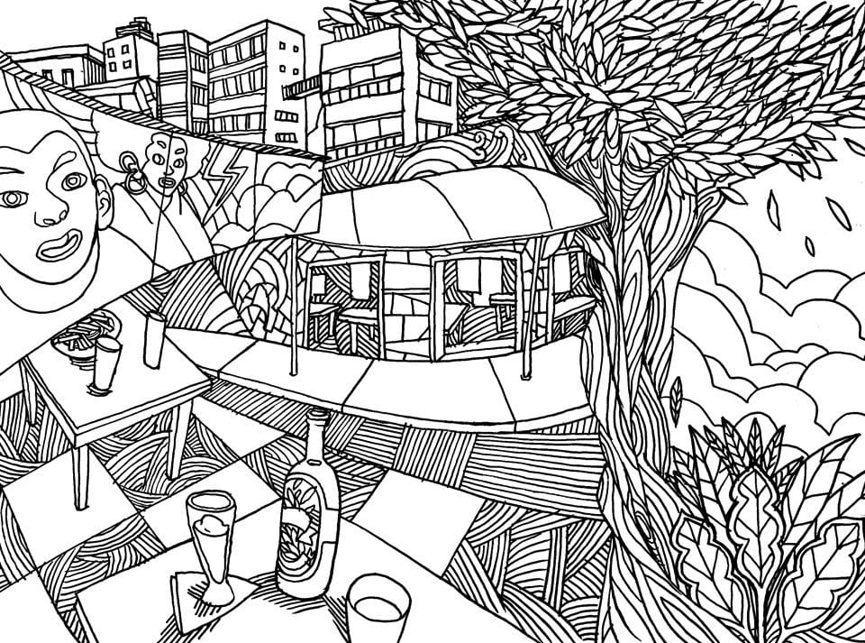 Mapa São Paulo zbarvení - Vila Madalena