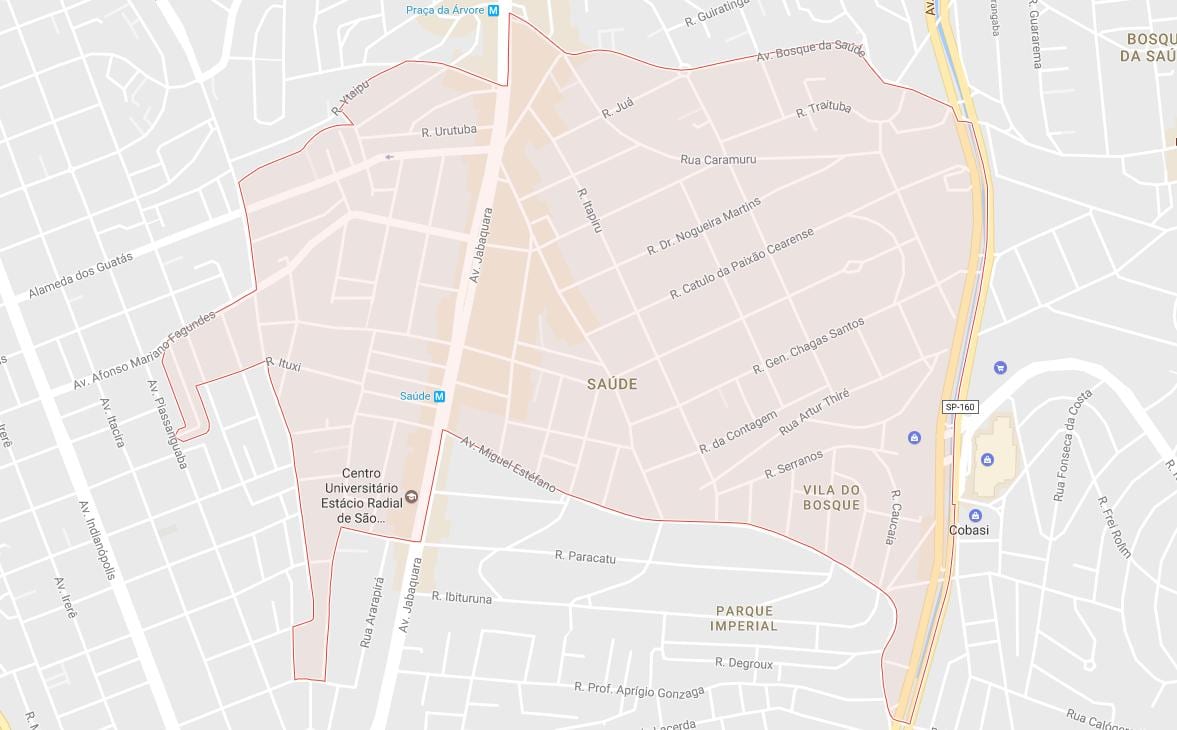 Mapa Saude v São Paulo