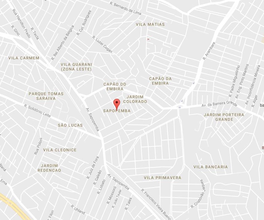 Mapa Sapopemba São Paulo