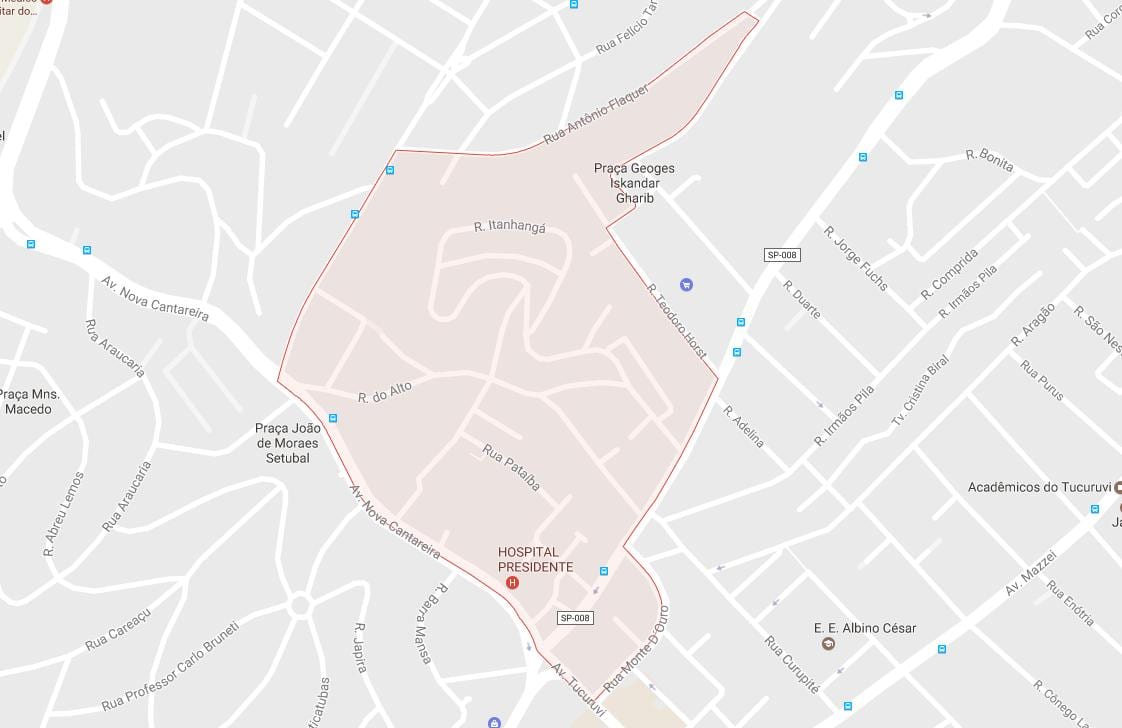 Mapa Tucuruvi São Paulo