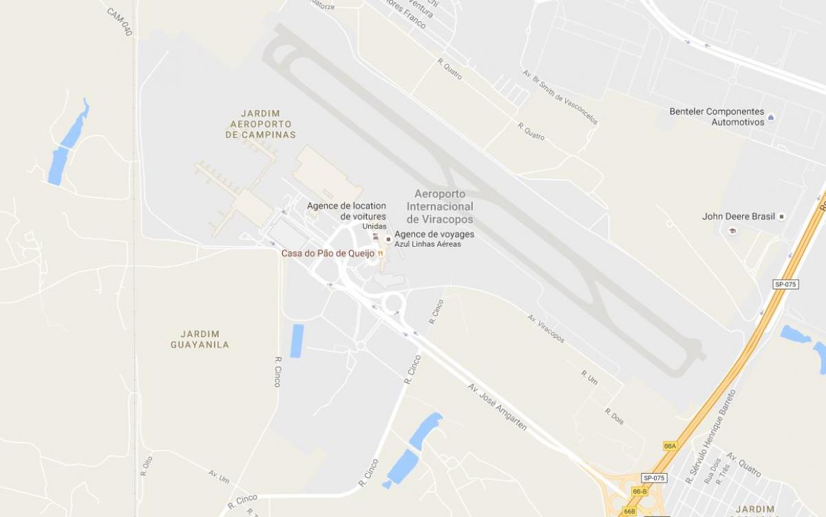 Mapa VCP - Campinas letiště