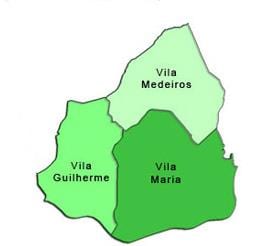 Mapa Vila Maria sub-prefektura