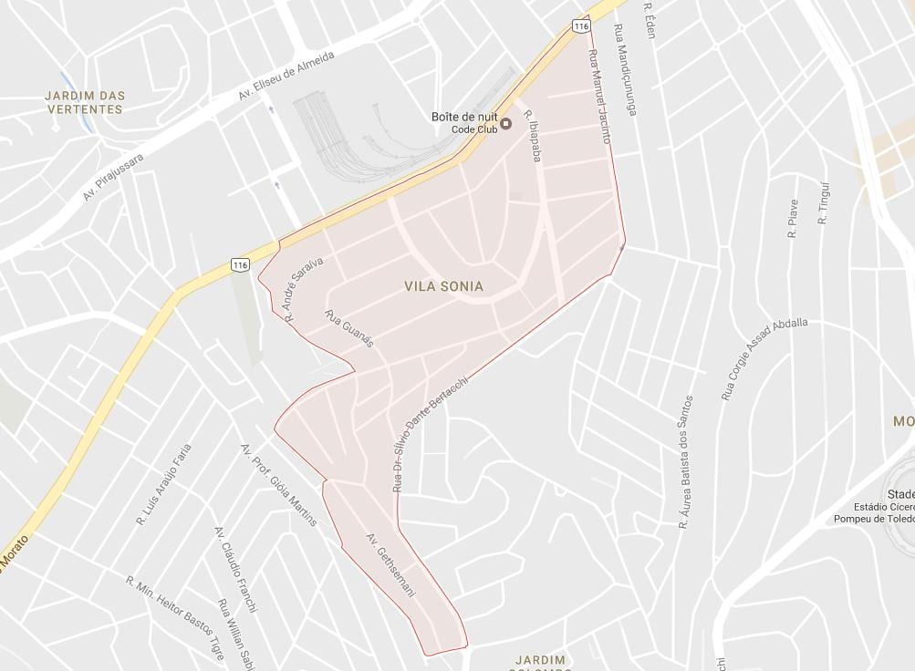 Mapa Vila Sônia São Paulo