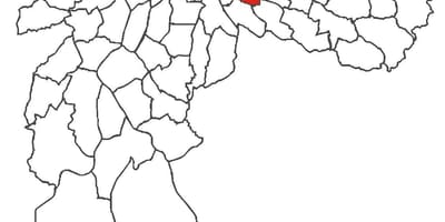 Mapa Água Rasa okres