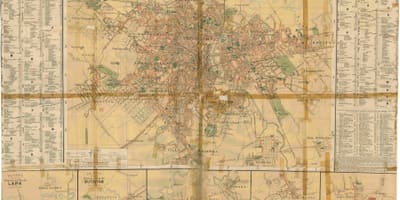 Mapa bývalého São Paulo - 1913