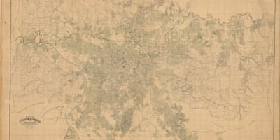 Mapa bývalého São Paulo - 1943