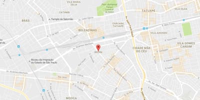 Mapa Belém, São Paulo
