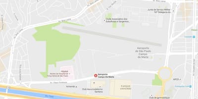 Mapa Campo de Marte letiště