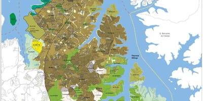 Mapa Capela dělat Socorro São Paulo - zábor půdy