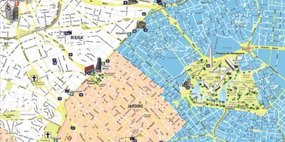 Mapa cestovního ruchu São Paulo