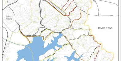 Mapa Cidade Ademar São Paulo - Silnice