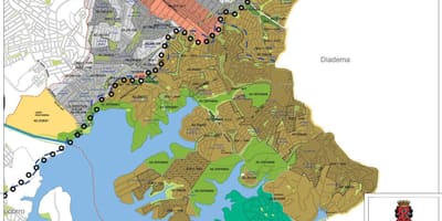 Mapa Cidade Ademar São Paulo - zábor půdy