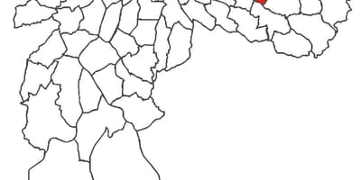 Mapa Cidade Líder okres